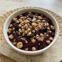Açaí con galleta de malta, Morado Loco