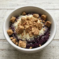 Açaí com Leite em Pó e Amendoim, Onda Roxa
