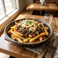Poutine smoked meat, Chez Mendel