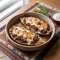 Aubergine farcie au riz, La Pita Verte