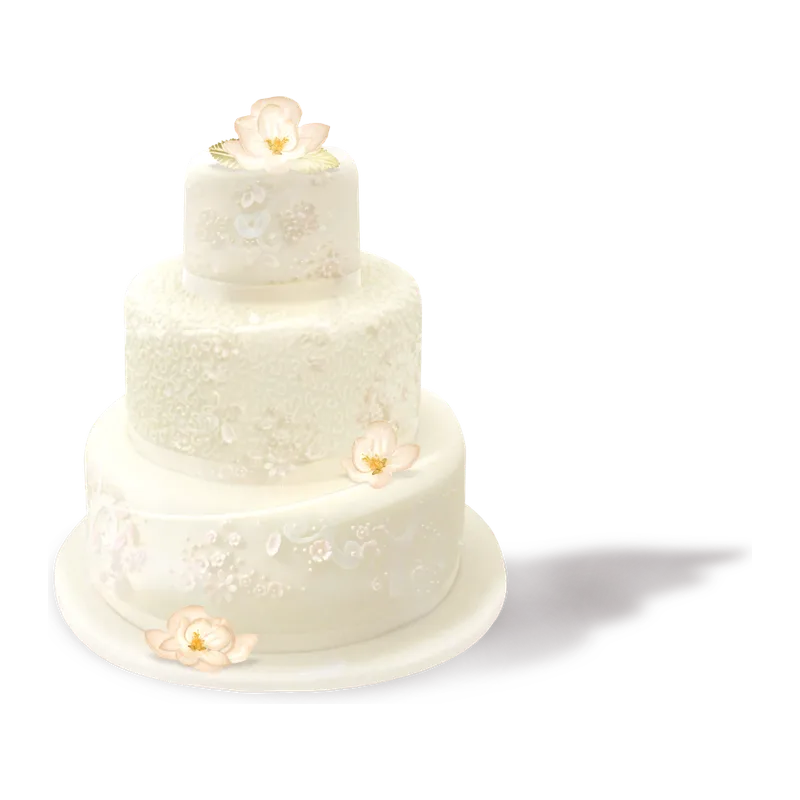 Torta de celebración de tres pisos, Azúcar Negro