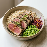 Thunfisch-Tataki-Bowl, Kraftküche