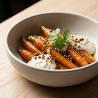Möhren-Bowl mit Kombu, Hof & Schale