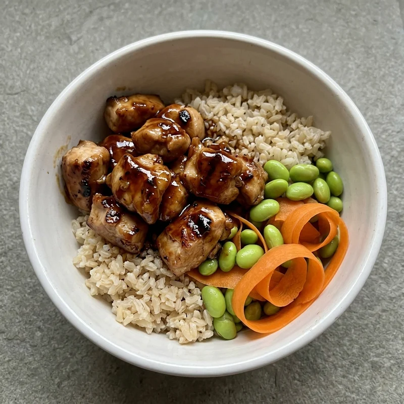 Teriyaki Chicken & Brown Rice, Miso & Matcha Kitchen