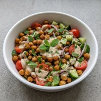 Ofengemüse-Kichererbsen-Bowl, Kichererbse & Co.