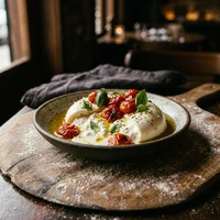 Burrata con pane, Bufala & Basilico