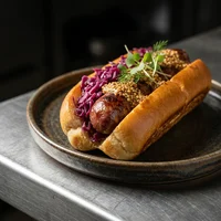 Wagyu-Hotdog, Brandts Feinkost-Imbiss