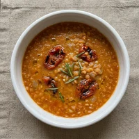 شوربة عدس بالخضار, قدر الوالدة