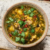 شوربة سمك, مرق وخبز