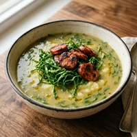 Grünkohlsuppe, Kessel & Kelle