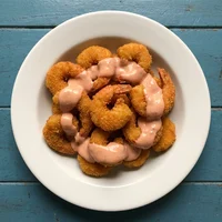 Camarones empanizados, Mariscos La Ola Brava