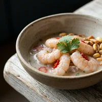 Langustinen-Ceviche, Perlmutt