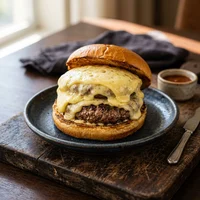 Raclette Burger, Alpenglühen Burger