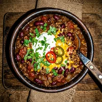 Brisket Chili, Stock & Barrel