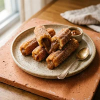 Churros, Smoked Salt, Humo Negro