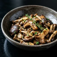Setas silvestres salteadas, Bambú Dim Sum