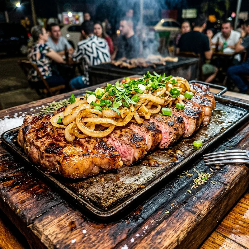 招牌沙朗牛排, 阿國夜市牛排