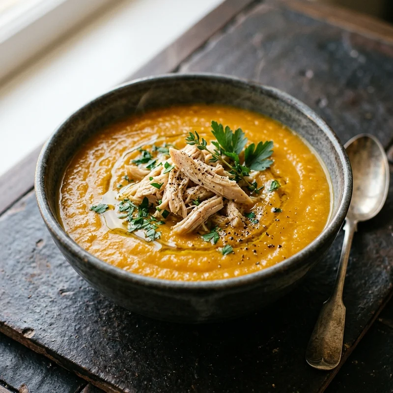 Kürbis-Kokos-Suppe, Löffelwerk