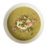 Creme de ervilhas com hortelã, Horta & Colher