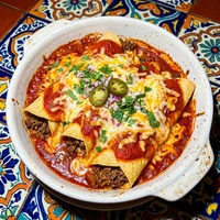 Enchiladas de Carne, Cantina Las Calacas