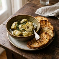 Artichauts à la romaine, Teglia & Pala