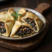 Fatayer alle erbe selvatiche, Falafel Verde
