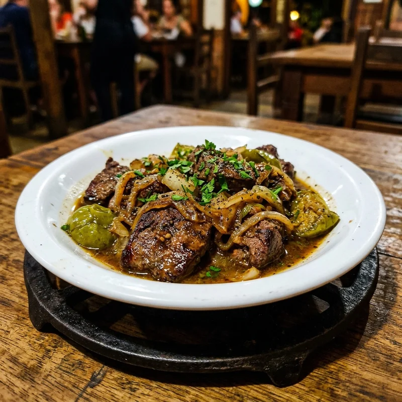 Fegato alla veneziana con polenta, Polenta e Focolare
