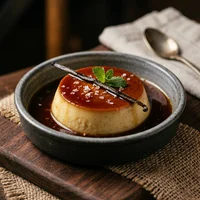 Flan, La Esquinita Taquería