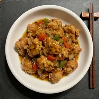 Frango Agridoce Estaladiço, Bambu Feliz