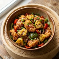 Pollo agridulce, Fuego de Wok