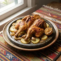 Quarter Chicken Dinner, White, Golden Spit Rotisserie
