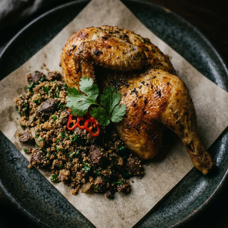 Half Chicken Dinner, Golden Spit Rotisserie