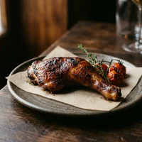 Smoked Half Chicken, White Sauce, Cedar Smoke Chicken House
