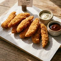 Straccetti fritti con maionese al limone, Coccodè Bistrot