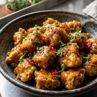 素鹽酥雞, 素香炸物舖