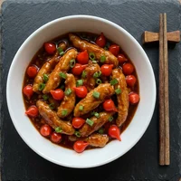 Pollo en salsa de chile dulce, Casa Sichuan