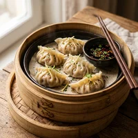 Sheng Jian Bao (4 Stück), Roter Pavillon