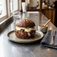 Brisket Burger, Rind & Rauch