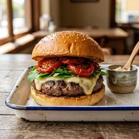 Burger Salade, Casse-croûte Chez Réjean