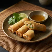 Krabben-Frühlingsrollen (4 Stk.), Temaki-Bar Kiri