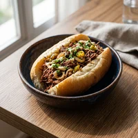 Hot dog de carne salada, Humo Lento