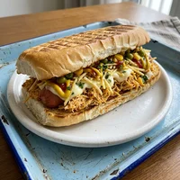 Hot-dog pressé poulet, Casse-Dalle Express