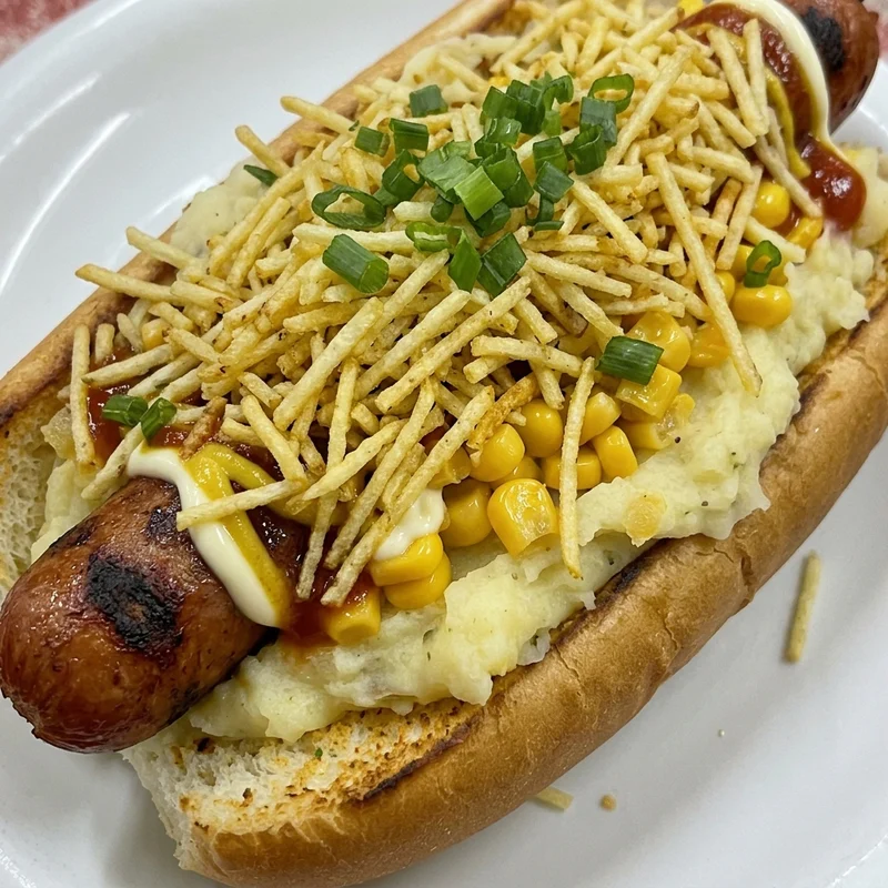 Vegane Currywurst, Grünzeug Veggie-Imbiss