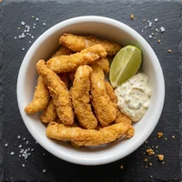 Kibbeling mit Pommes, Fischimbiss Hein Mück