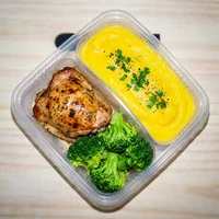 Poulet rôti, purée maison, Les Petits Plats de Nicole