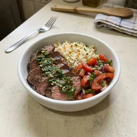 Onglet grillé, échalotes, L'Office du Chef