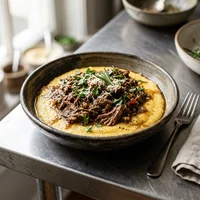 Bocal d'agneau et polenta, Les Bocaux de Marcel