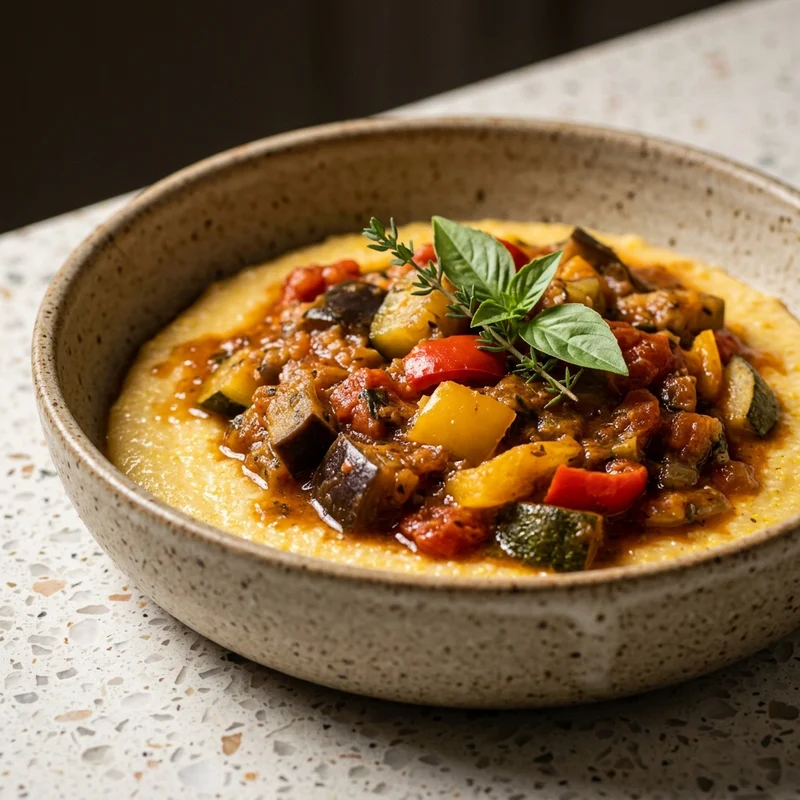 Ratatouille e polenta, Verde Vaschetta