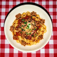 Tagliatelle à la saucisse, Osteria Emilia