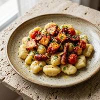 Gnocchis au poulpe, Sicilia Bedda